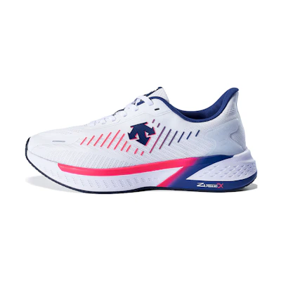 DESCENTE Runningenerzite 'White Blue Red'