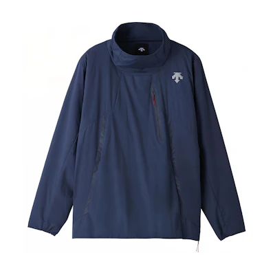 DESCENTE Schematec PRO Navy Blue Transparent Raglan Sleeve Jacket DNMXGC30