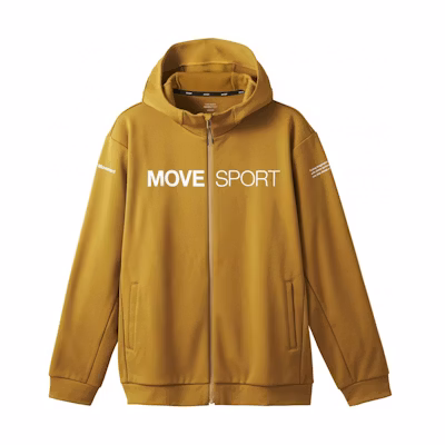 DESCENTE SF TECH Shield Hoodie Zip Jacket with Lettering Design DMMWJF24