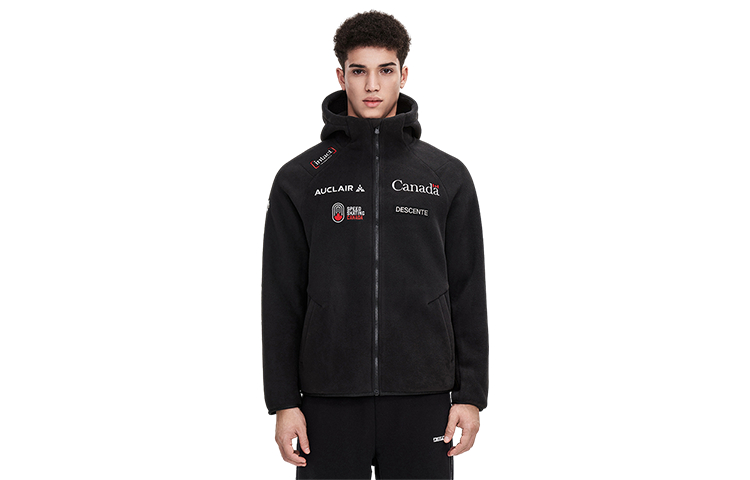 DESCENTE Ski-Style Casual Knit Sports Hoodie Jacket D1491SKT94