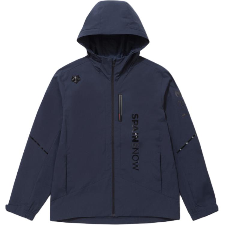 DESCENTE Ski Logo Print Windproof Zip Hoodie Jacket Unisex SP323SJK91