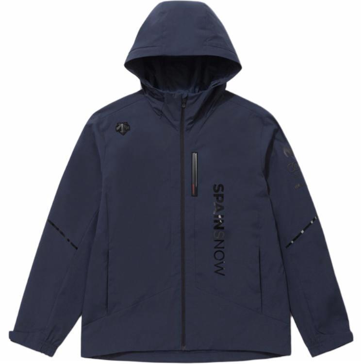 Order DESCENTE Ski Logo Print Windproof Zip Hoodie Jacket Unisex SP323SJK91