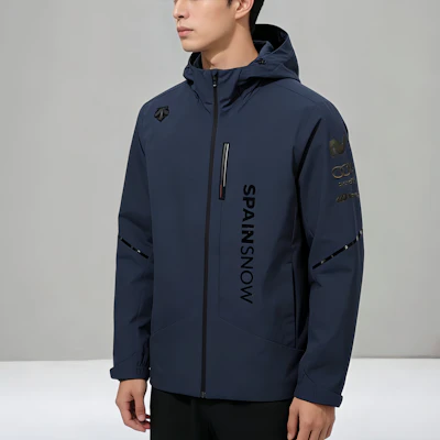 DESCENTE Ski Logo Print Windproof Zip Hoodie Jacket Unisex SP323SJK91 Sizing DESCENTE Ski Logo Print Windproof Zip Hoodie Jacket Unisex SP323SJK91