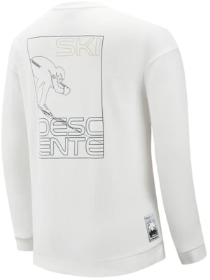 DESCENTE Ski Style Crewneck Pullover Sweatshirt dengan Cetak Huruf di Belakang D2431SHT62 Buy DESCENTE Ski Style Crewneck Pullover Sweatshirt dengan Cetak Huruf di Belakang D2431SHT62