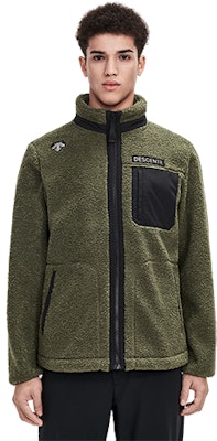 DESCENTE Ski Style Fleece Knit Jacket with Contrast Pocket. D1491SKT91 Order DESCENTE Ski Style Fleece Knit Jacket with Contrast Pocket. D1491SKT91