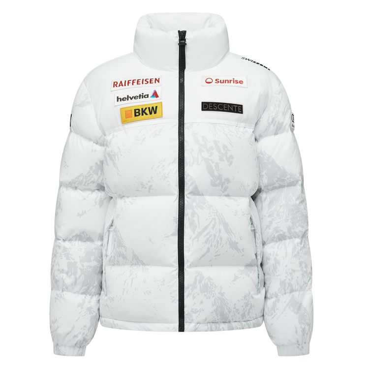 DESCENTE SKI STYLE HEAT NAVI Swiss Team Down Jacket Unisex 720-Fill Short款 D4493SDJ69