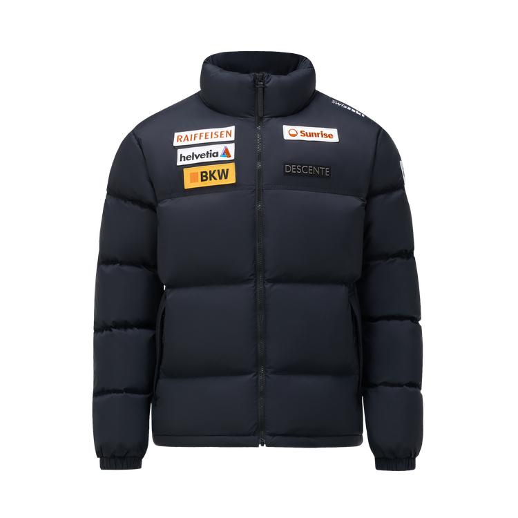 DESCENTE Ski Style Swiss Team Down Jacket Unisex 720 Fill Warm Winter Coat. D5493SDJ68