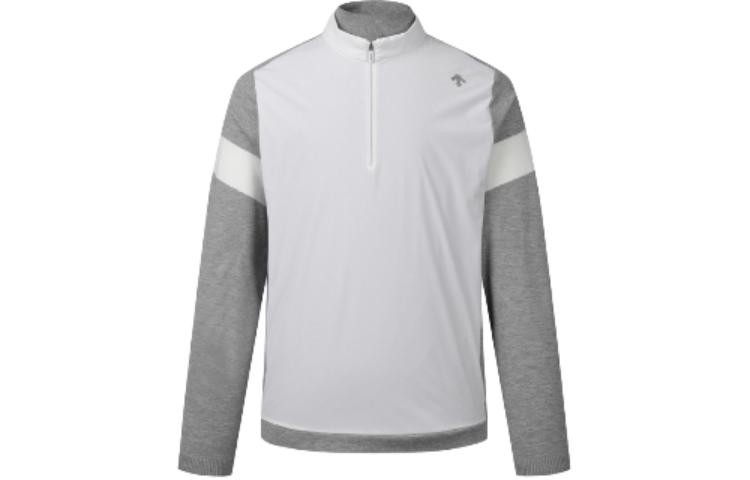 DESCENTE SNOWBOARD Half-Zip Pullover Sweatshirt Light Gray DP12MFKP23-LGYG