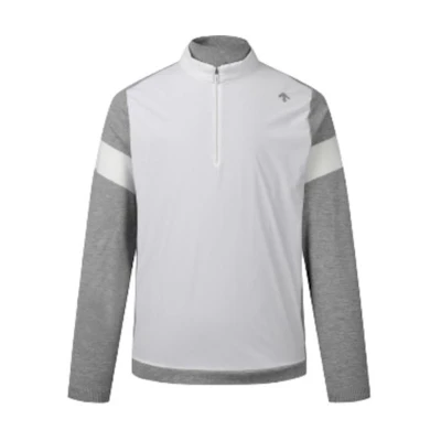 DESCENTE SNOWBOARD Half-Zip Pullover Sweatshirt Light Gray DP12MFKP23-LGYG