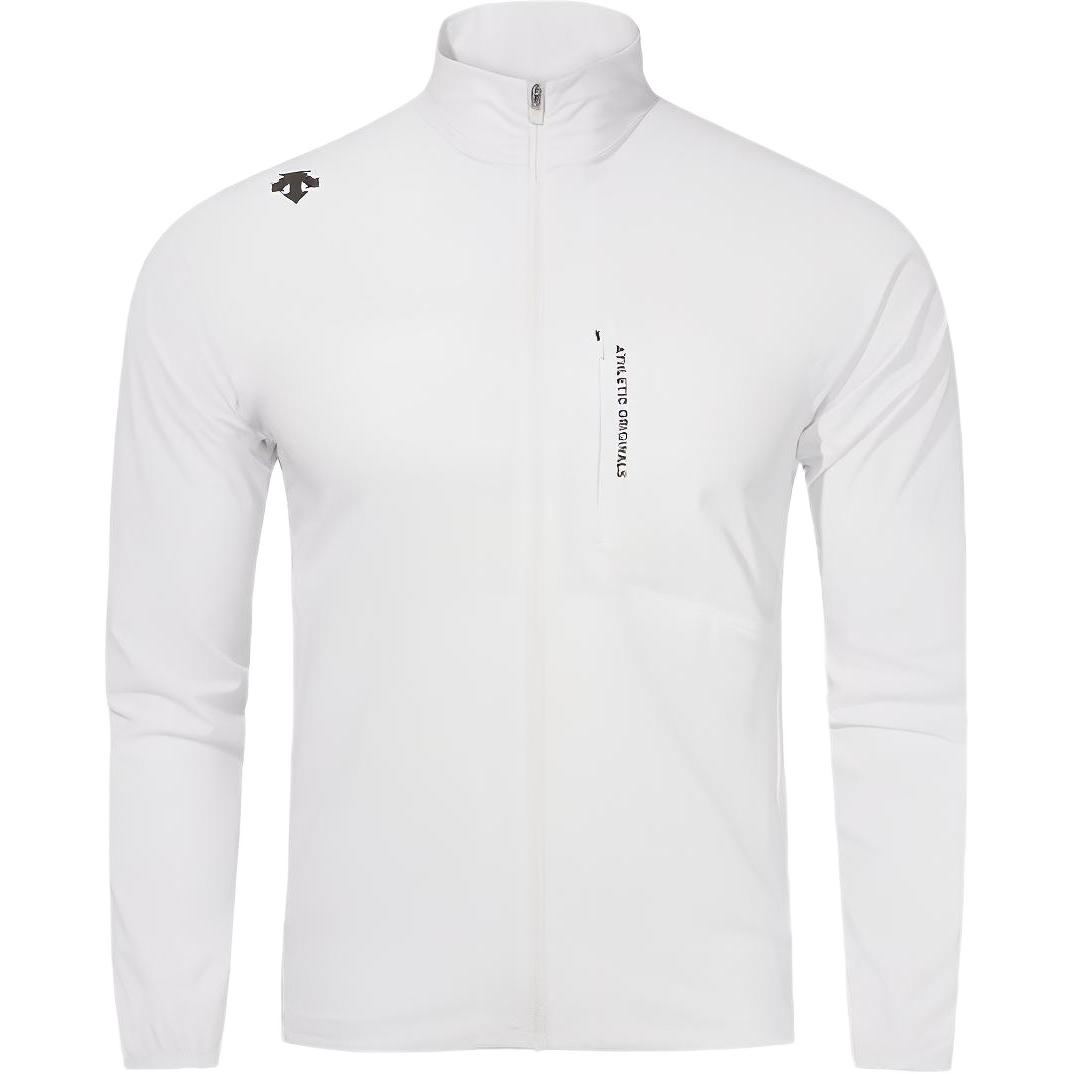 DESCENTE Snowboard Series White Full-Zip Jacket with Stand Collar SO221RWT41-WHT0