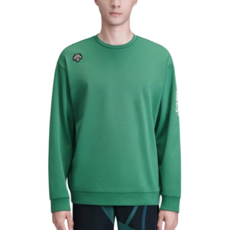 DESCENTE Snowboarding Unisex Crewneck Oversized Letter Long Sleeve Sweatshirt D3133OHT61