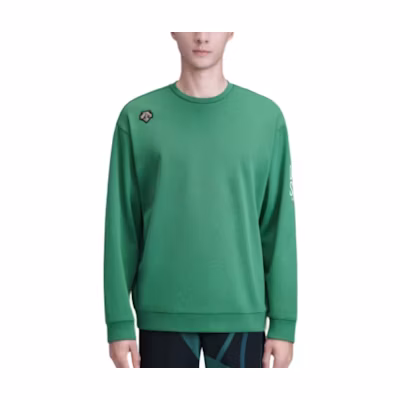 DESCENTE Snowboarding Unisex Crewneck Oversized Letter Long Sleeve Sweatshirt D3133OHT61