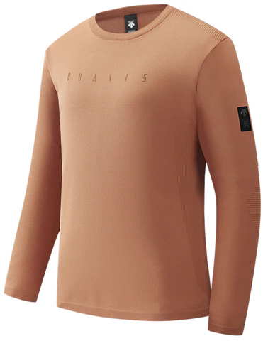 descente-solid-color-crewneck-letter-print-long-sleeve-sweatshirt-d2431-dht-81