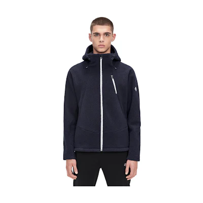 DESCENTE Solid Color Full-Zip Knit Hoodie Jacket for Men D1431IKT72