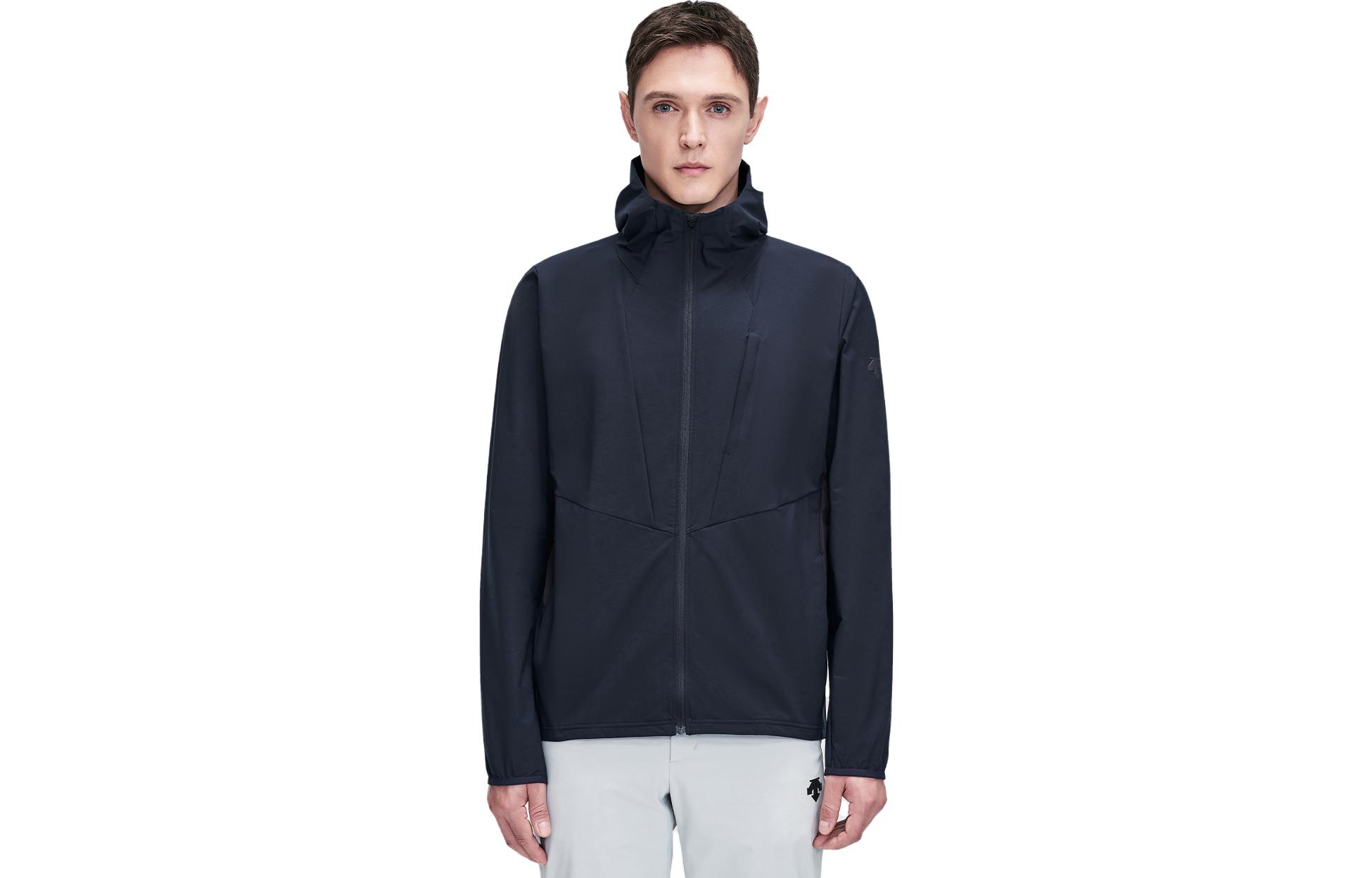 DESCENTE Solid Color Hooded Jacket D1411NJK10