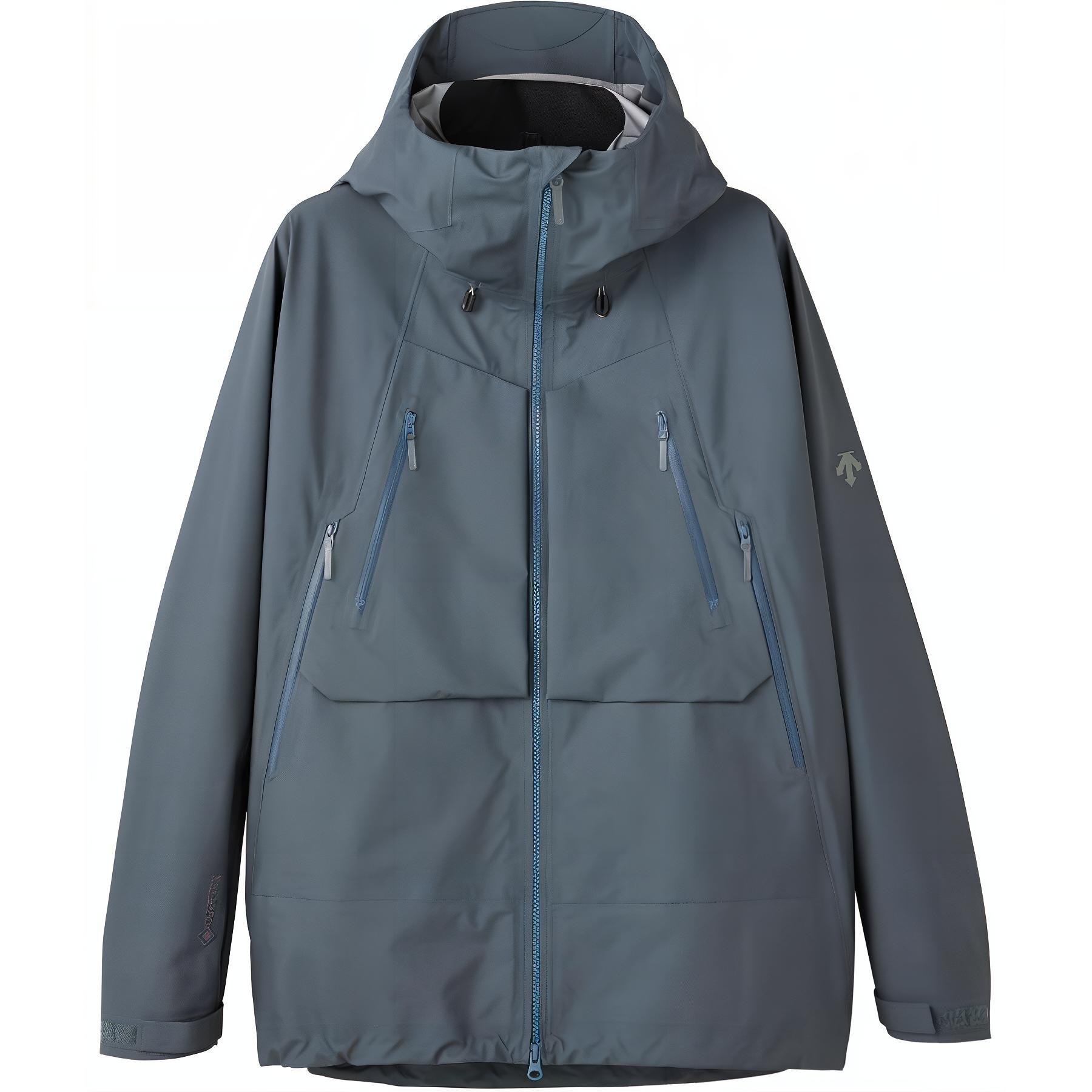 DESCENTE Solid Color Hooded Long Sleeve Jacket DOMXGC32