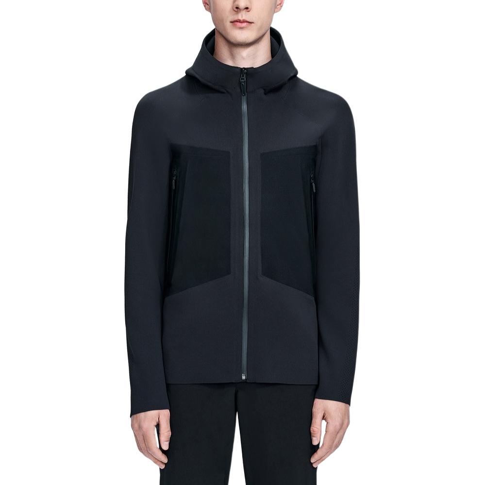 DESCENTE Solid Color Hooded Zip-Up Jacket D2211FKT01