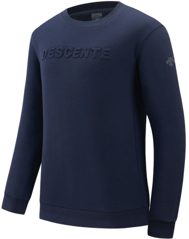 descente-solid-color-logo-print-casual-knit-pullover-crewneck-sweatshirt-d1431-iht-72-a