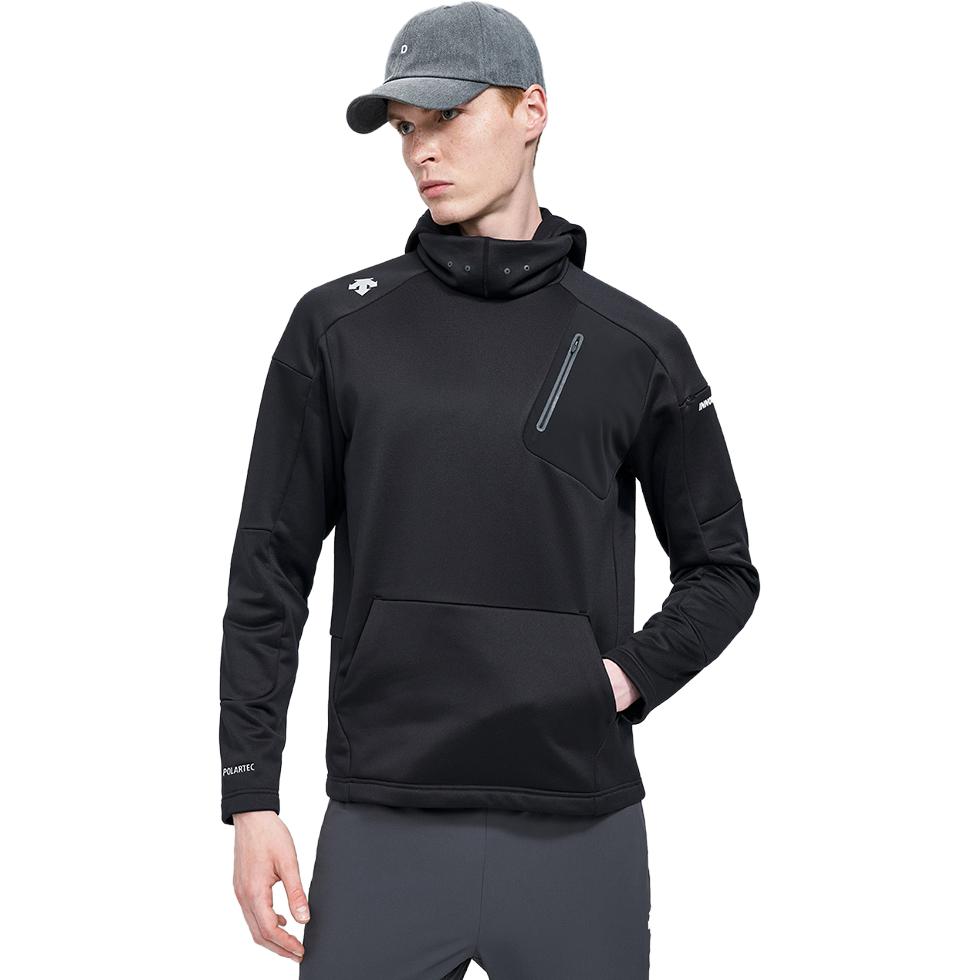 DESCENTE Solid Color Slim Fit Long Sleeve Hoodie D1431RHD47