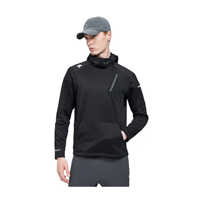 DESCENTE Solid Color Slim Fit Long Sleeve Hoodie D1431RHD47