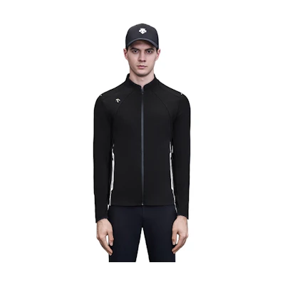 DESCENTE Solid Logo Golf Sports Stand Collar Jacket G213MFCS99