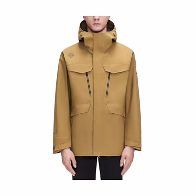DESCENTE Solid Logo Water-Repellent Hooded Jacket - D2431DJK89