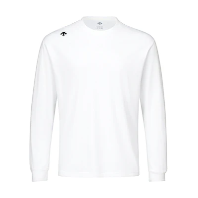 DESCENTE Sport Style Crewneck Long Sleeve T-Shirt Knit Top D4321ITL12