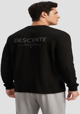 DESCENTE Sport Style Crewneck Long Sleeve T-Shirt Knit Top D4321ITL12 7