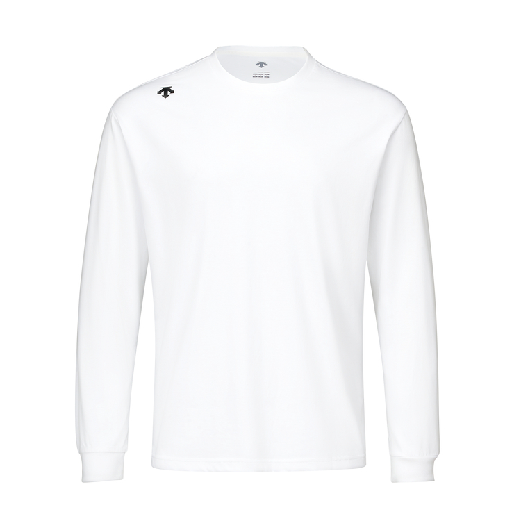 Order DESCENTE Sport Style  Crewneck Long Sleeve T-Shirt Knit Top D4321ITL12