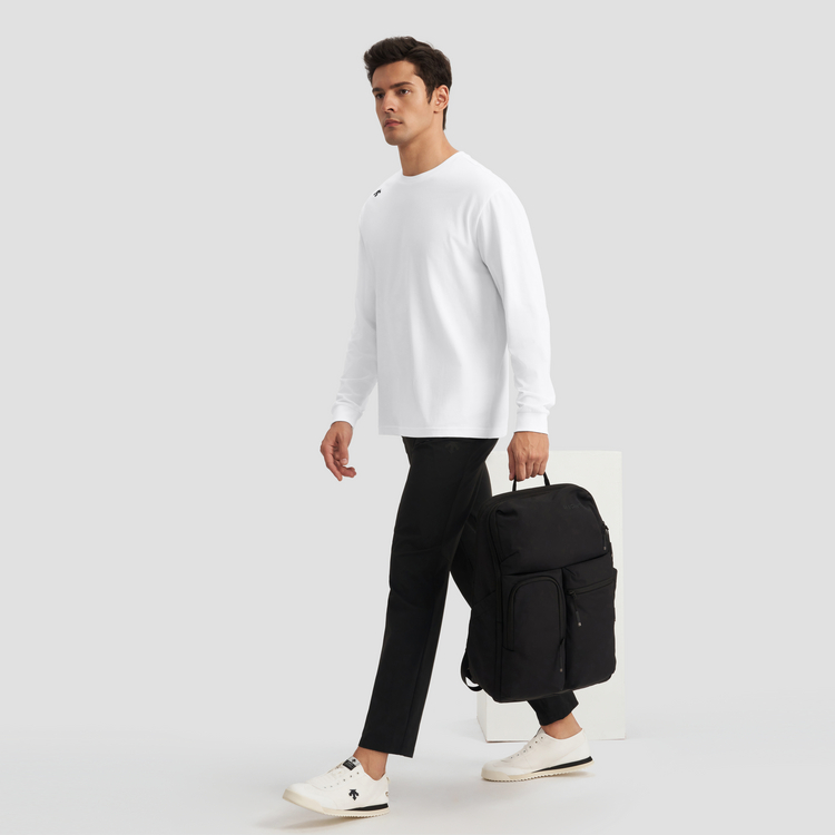 Details for DESCENTE Sport Style  Crewneck Long Sleeve T-Shirt Knit Top D4321ITL12