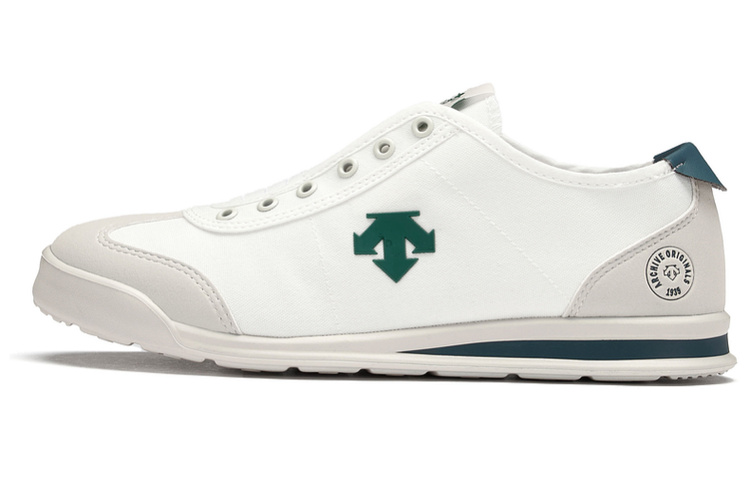 DESCENTE Sport Style Chron Tempo Slip-On 'White Green' D3223LSN23-GW