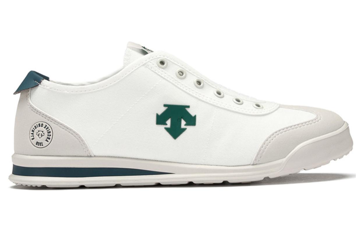 Order DESCENTE Gaya Sukan Chron Tempo Slip-On 'Putih Hijau' D3223LSN23-GW
