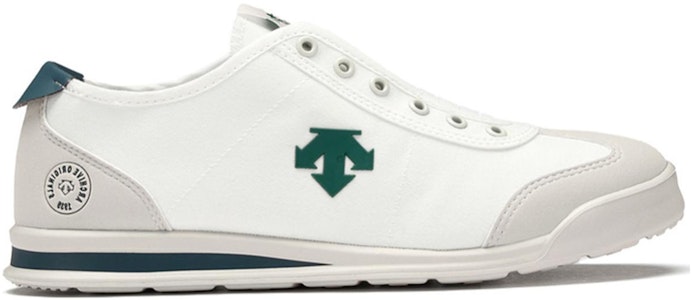 DESCENTE Sport Style Chron Tempo Slip-On 'Putih Hijau' D3223LSN23-GW Order DESCENTE Sport Style Chron Tempo Slip-On 'Putih Hijau' D3223LSN23-GW