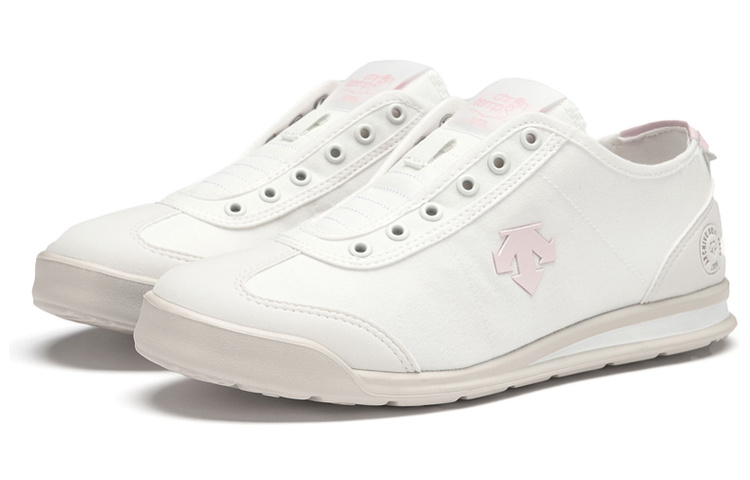 Lookbook デサント スポーツスタイル クロノテンポ スリッポン 'ホワイトピンク' D3223LSN23-PG D3223LSN23-PG