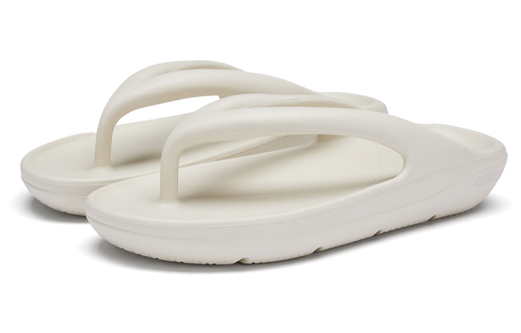 Lookbook DESCENTE 运动风缓震人字拖鞋 '米色' D3224LTH41-BG