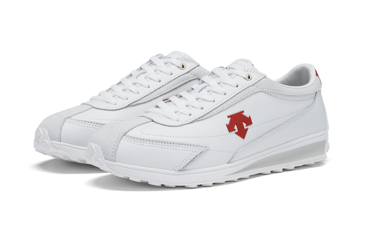 Order DESCENTE 運動風格低筒鞋 '白-紅' D3123LCR11-RW