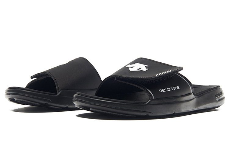 DESCENTE Sports Style 'Magic Tape Slippers Black' 圖 3
