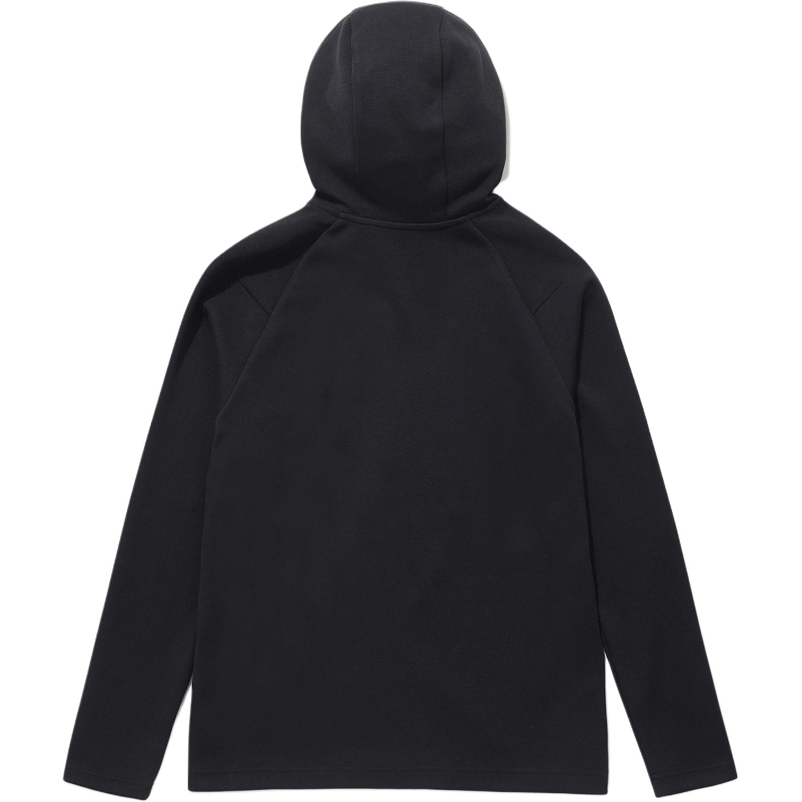 Shop DESCENTE 運動風純色logo印花連帽拉鍊彈性外套 男女適穿 SP313UFT72