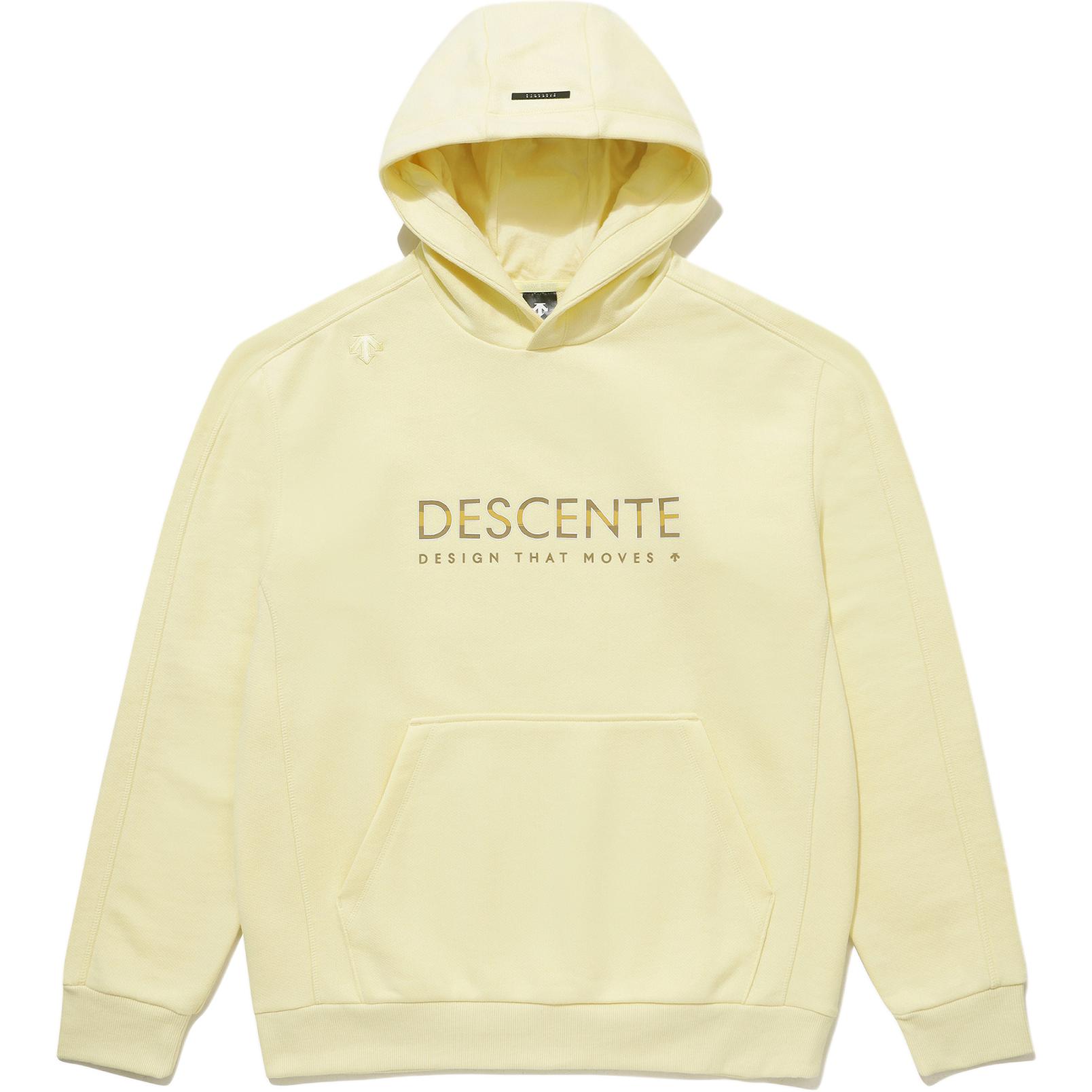 DESCENTE Sports Style Unisex Hoodie with Logo Print, Moisture-Wicking, Quick-Dry SP323UHD71