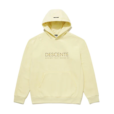 DESCENTE Sports Style Unisex Hoodie with Logo Print, Moisture-Wicking, Quick-Dry SP323UHD71