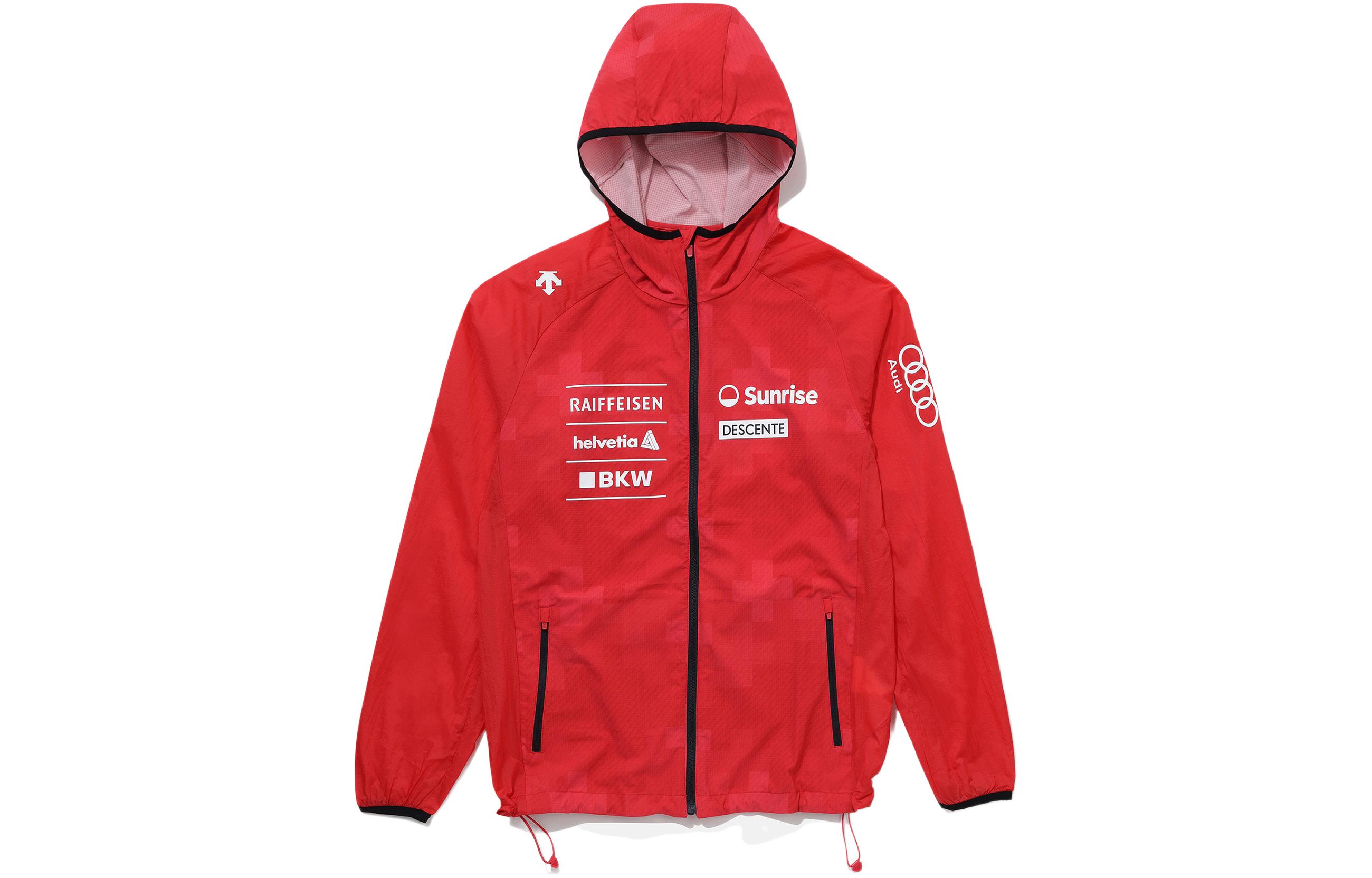DESCENTE SS24 Swiss Ski x Audi  Waterproof Breathable Hooded Jacket. SP221EWB59