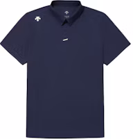 DESCENTE SS26 Polo Shirt - Business Casual with Color-Block Logo Design SR221UPS47 DESCENTE SS26 Polo Shirt - Business Casual with Color-Block Logo Design SR221UPS47