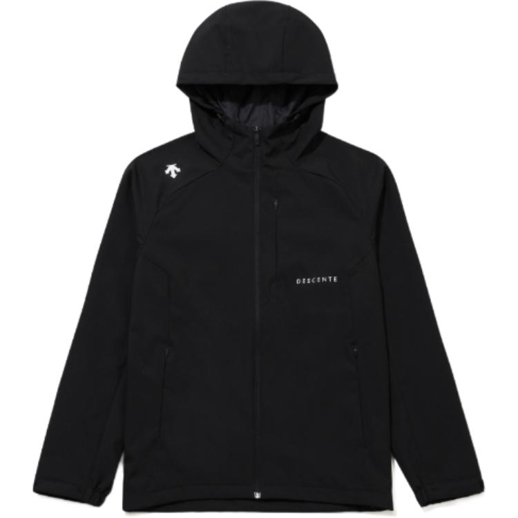 DESCENTE SS26 Printed Logo Windproof Zip-Up Jacket Unisex Long-Sleeve Coat SR123UJK11