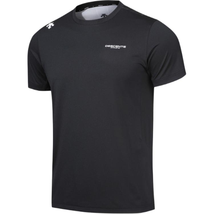 DESCENTE Stretch Short-Sleeve T-Shirt with Logo Print Crewneck Design SP321TTS74