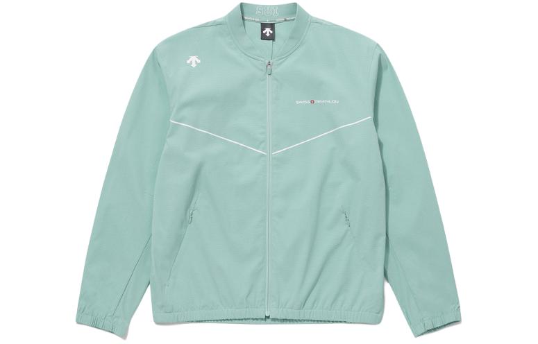 Purchase DESCENTE SUI Team Unisex Baseball Collar Zip Jacket - Breathable Solid Color SP221IKT51