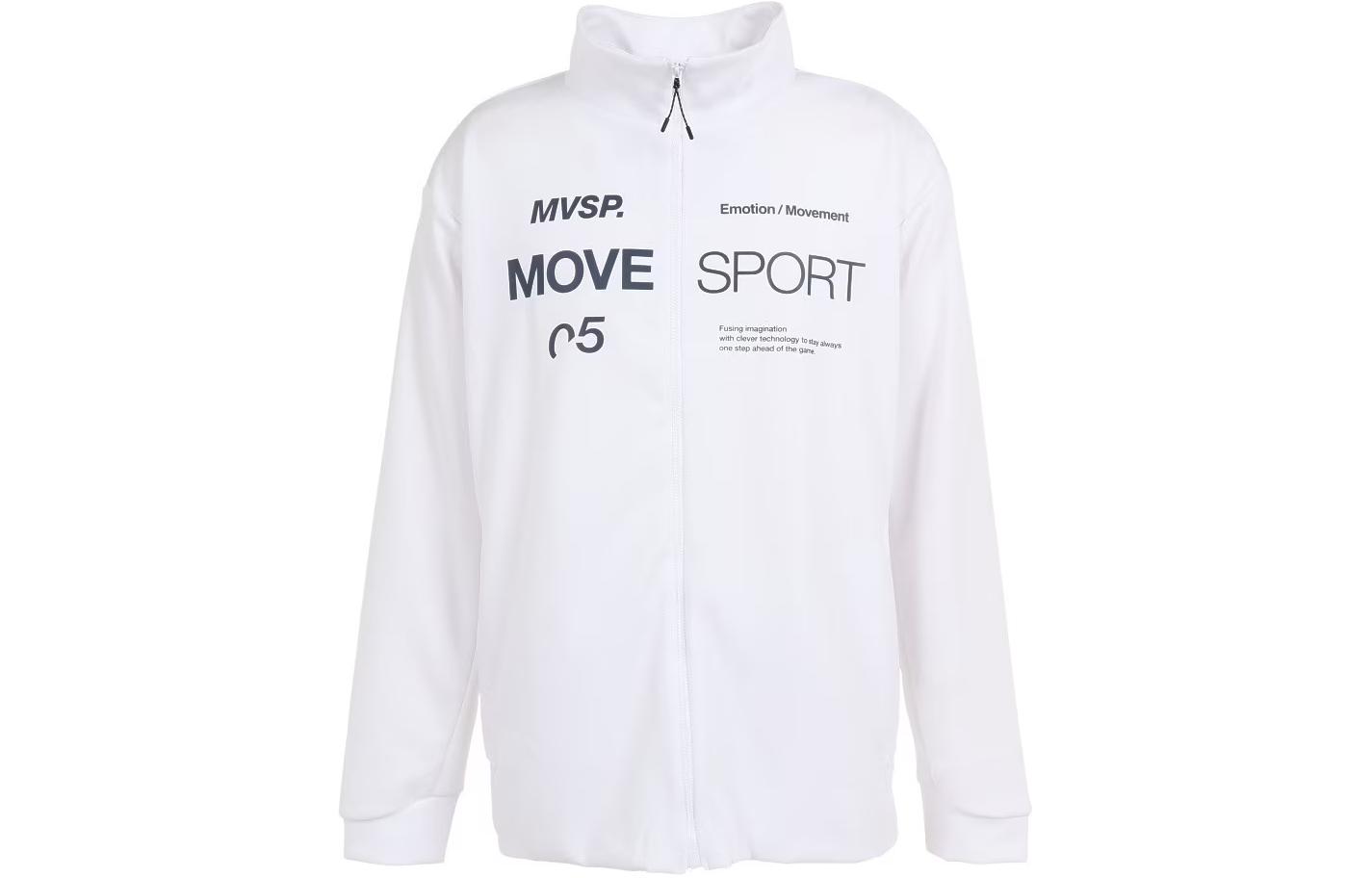 DESCENTE Sweat-Wicking Stretch Zip-Up Jacket with Letter Print DMMVJF12