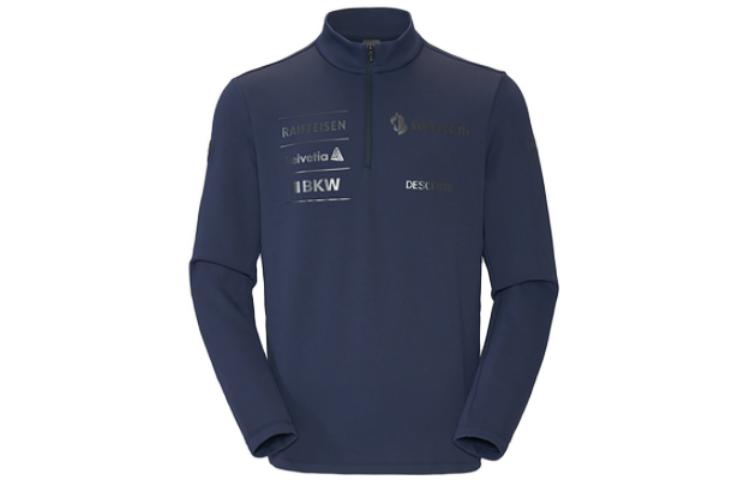 DESCENTE Swiss Ski Half-Zip Pullover Long-Sleeve Knit Top Unisex D3133STL61