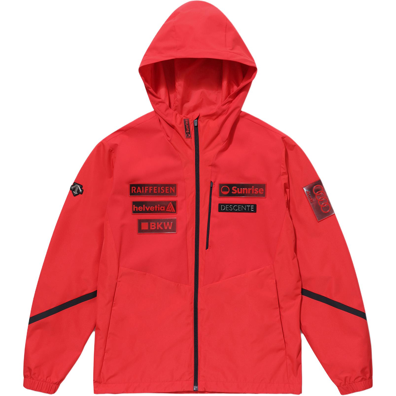 Order DESCENTE SWISS SKI Logo Hoodie Unisex Ski Jacket Long Sleeve. SO323SJK91