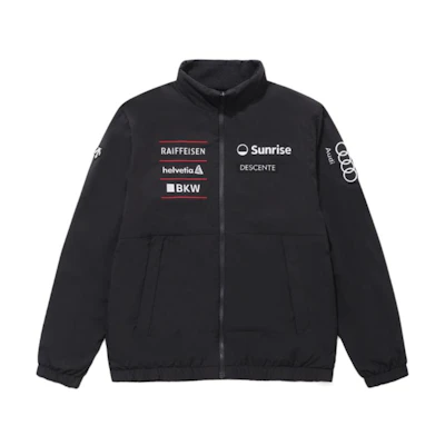DESCENTE SWISS SKI Reversible Zip Jacket - Unisex Letter Print High Neck Style SP323SJK92