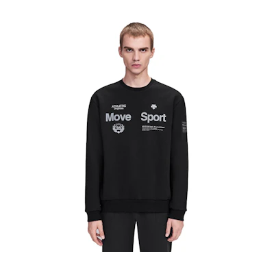 DESCENTE SWISS SKI Series Letter Print Crewneck Sweatshirt D1421SHTN5